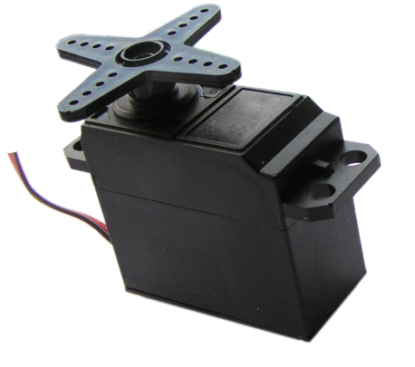 Servomotor semelhante ao encontrado nos kits Alfa. Servomotor semelhante ao encontrado nos kits Alfa.