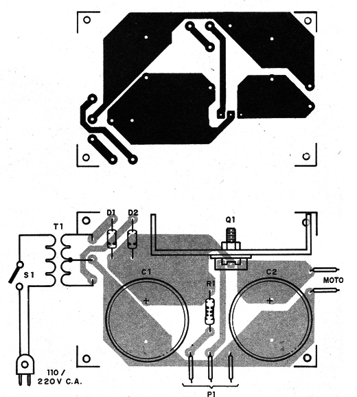 Figura 2 – Placa de circuito impresso para a montagem
Figura 2 – Placa de circuito impresso para a montagem