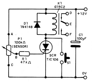Figura. 7 - Detector de posição com trava.
Figura. 7 - Detector de posição com trava.