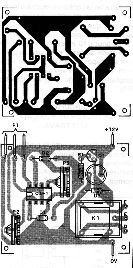 Figura 16 – Placa de circuito impresso para a montagem
Figura 16 – Placa de circuito impresso para a montagem