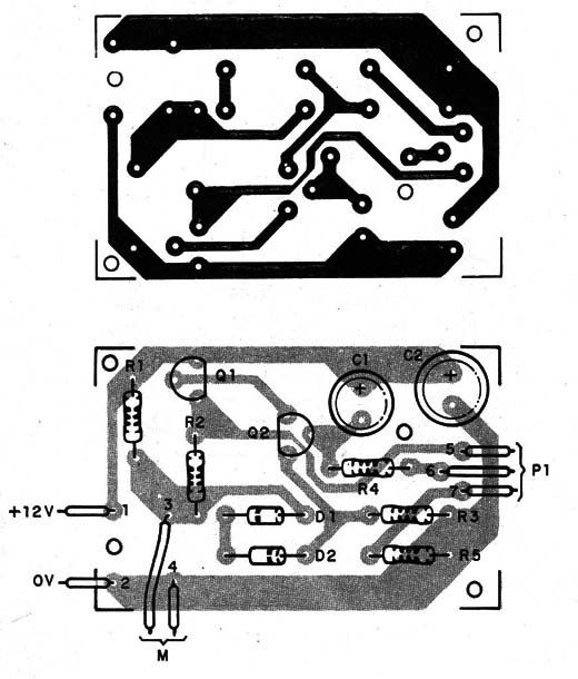 Figura 2 – Placa de circuito impresso para a montagem
Figura 2 – Placa de circuito impresso para a montagem