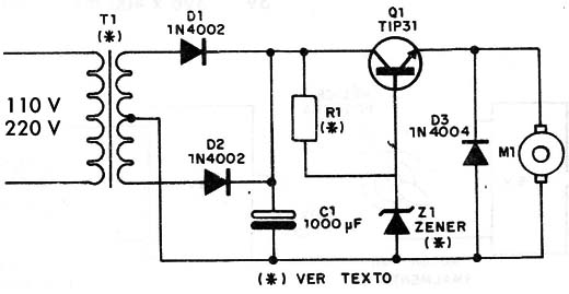Figura 4 – Controle fixo com transistor
Figura 4 – Controle fixo com transistor