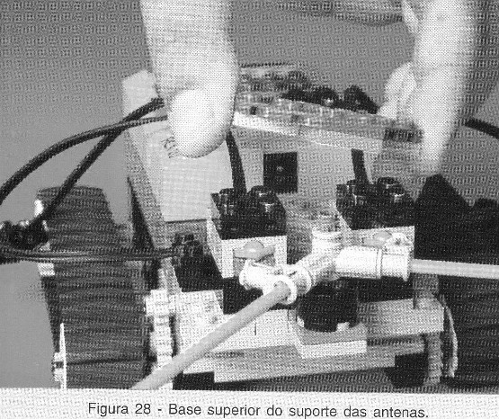 Base superior do suporte das antenas
Base superior do suporte das antenas
