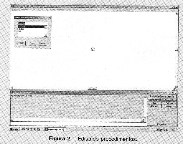 Editando procedimentos.
Editando procedimentos.