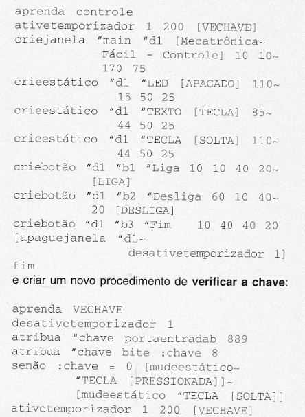 Tela do programa.
Tela do programa.
