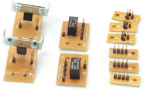 Placas do sistema eletrônico do kit. Placas do sistema eletrônico do kit.