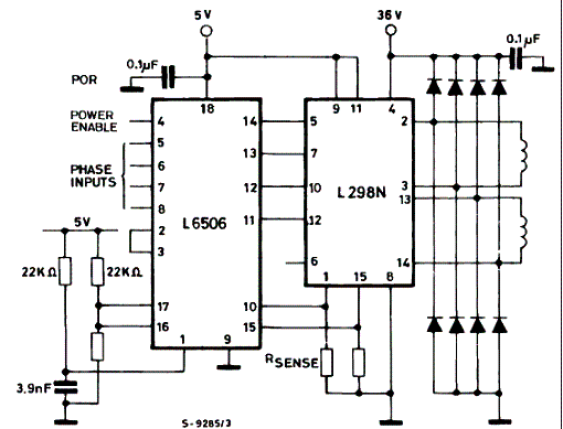 Um circuito típico de aplicação. 