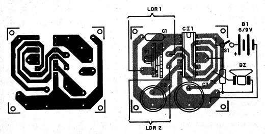 Figura 3 – Placa de circuito impresso para a montagem
