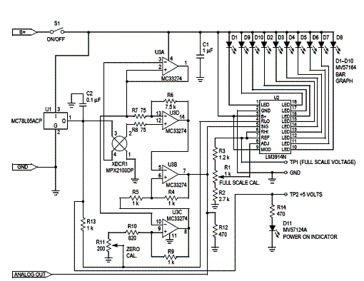 Diagrama do setor de excitação do Lm<sup>3</sup>914. Diagrama do setor de excitação do Lm<sup>3</sup>914.