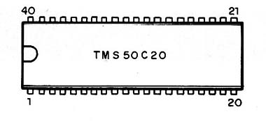 Figura 2 – Pinagem do TMS 50C20
Figura 2 – Pinagem do TMS 50C20