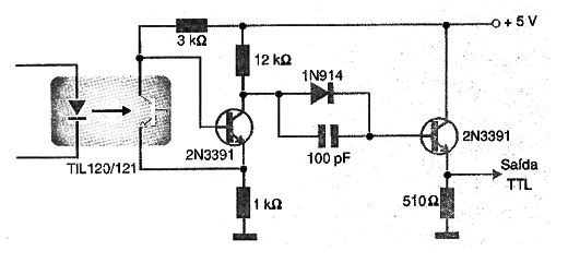 Figura 4 – Usando uma etapa amplificadora
Figura 4 – Usando uma etapa amplificadora