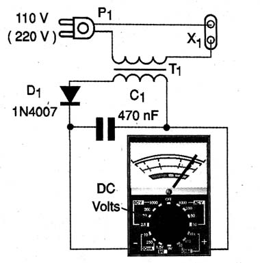 Diagrama do wattímetro. Diagrama do wattímetro.
