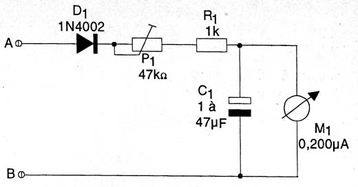 Diagrama do VU-meter. Diagrama do VU-meter.