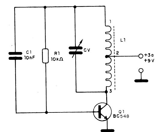 Figura 1 - Diagrama do Oscilador Hartley
Figura 1 - Diagrama do Oscilador Hartley