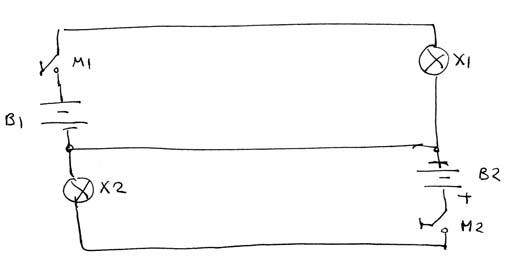 Figura 3 - Desenho para um sistema de das vias.
Figura 3 - Desenho para um sistema de das vias.