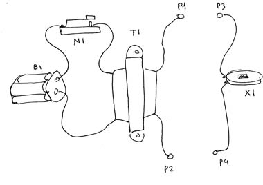 Figura 3 - Disposição do transmissor e do receptor, conforme o caderno de notas do autor.
Figura 3 - Disposição do transmissor e do receptor, conforme o caderno de notas do autor.