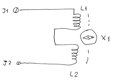 Figura 1 - Diagrama do galvanômetro.
Figura 1 - Diagrama do galvanômetro.