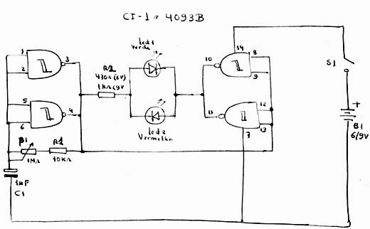 Figura 1- Diagrama do caderno de notas de Newton C. Braga.
