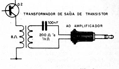 Figura 4 - Usando um amplificador externo
Figura 4 - Usando um amplificador externo