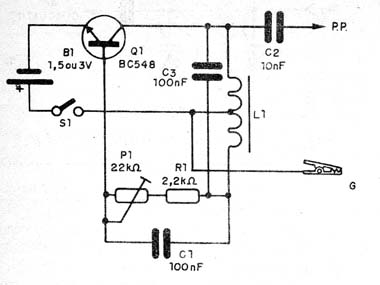 Figura 1 - Diagrama completo do oscilador usado como injetor
