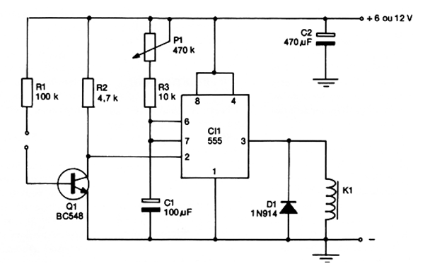 Figura 1 – Diagrama completo do sensor de toque
