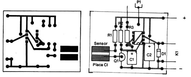 Figura 2 – Placa de circuito impresso para a montagem
Figura 2 – Placa de circuito impresso para a montagem