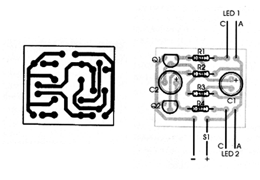 Figura 3 – Placa de circuito impresso para a montagem
Figura 3 – Placa de circuito impresso para a montagem
