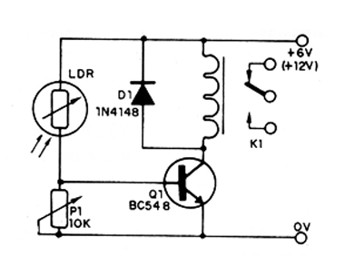 Figura 1 – Diagrama do relé de luz
Figura 1 – Diagrama do relé de luz