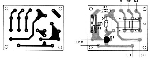 Figura 2 – Placa de circuito impresso para a montagem
Figura 2 – Placa de circuito impresso para a montagem