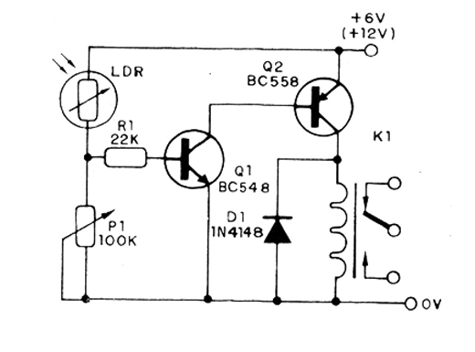 Figura 1 – diagrama do relé de luz
Figura 1 – diagrama do relé de luz