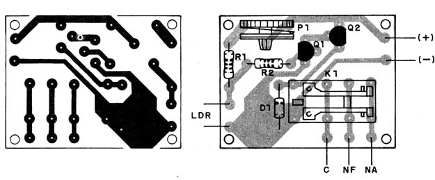 Figura 2 – Placa de circuito impresso para a montagem
Figura 2 – Placa de circuito impresso para a montagem