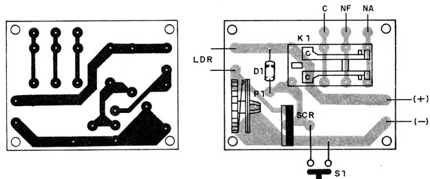 Figura 2 – Placa de circuito impresso para a montagem
Figura 2 – Placa de circuito impresso para a montagem