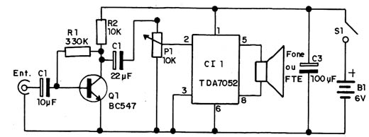    Figura 1 – Diagrama do amplificador
