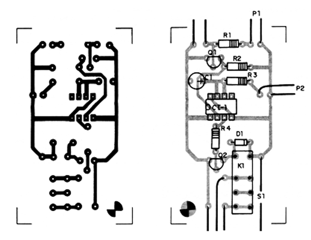   Figura 2 – Placa de circuito impresso para a montagem
