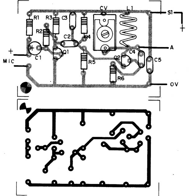 Figura 2 – Placa de circuito impresso para a montagem
Figura 2 – Placa de circuito impresso para a montagem