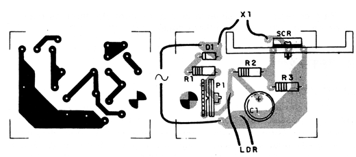Figura 2 – Placa de circuito impresso para a montagem
Figura 2 – Placa de circuito impresso para a montagem
