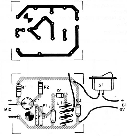 Figura 2 – Placa de circuito impresso para a montagem
Figura 2 – Placa de circuito impresso para a montagem