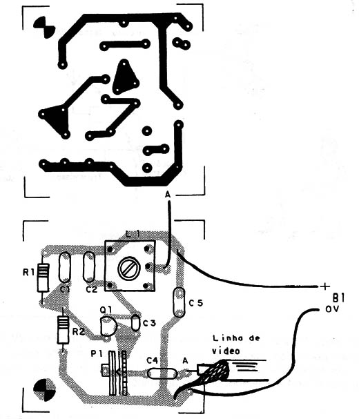Figura 2 – Placa de circuito impresso para a montagem
Figura 2 – Placa de circuito impresso para a montagem