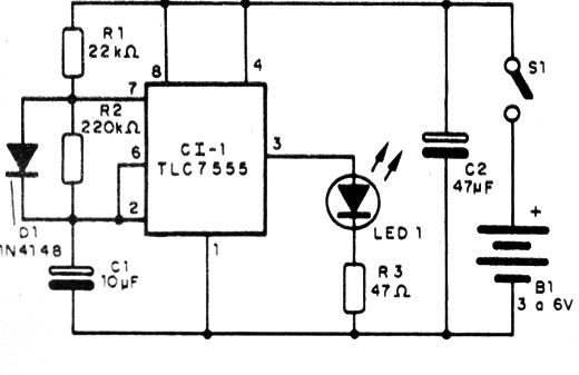 Figura 1 – Diagrama do pisca-pisca
Figura 1 – Diagrama do pisca-pisca
