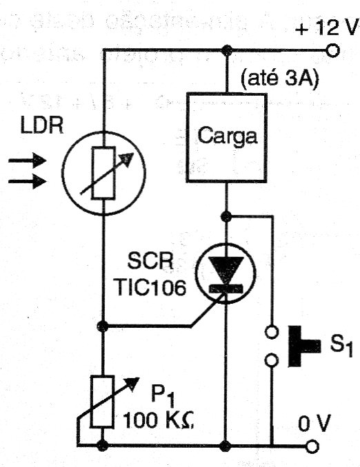 Figura 1 – Alarme com SCR
Figura 1 – Alarme com SCR