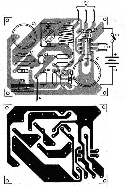 Figura 2 – Placa de circuito impresso para a montagem
Figura 2 – Placa de circuito impresso para a montagem