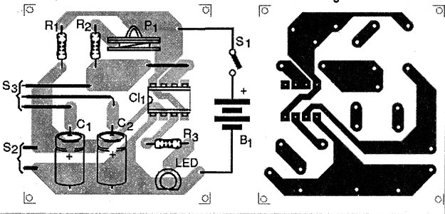 Figura 2 – Placa de circuito impresso para a montagem
Figura 2 – Placa de circuito impresso para a montagem