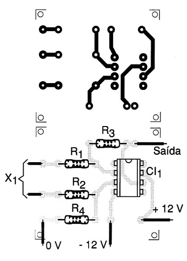    Figura 2 – Placa para a montagem
