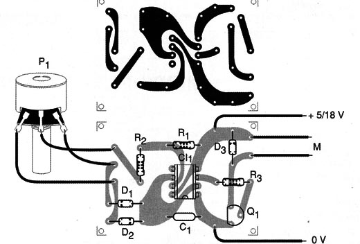 Figura 2 – Placa de circuito impresso para a montagem
Figura 2 – Placa de circuito impresso para a montagem