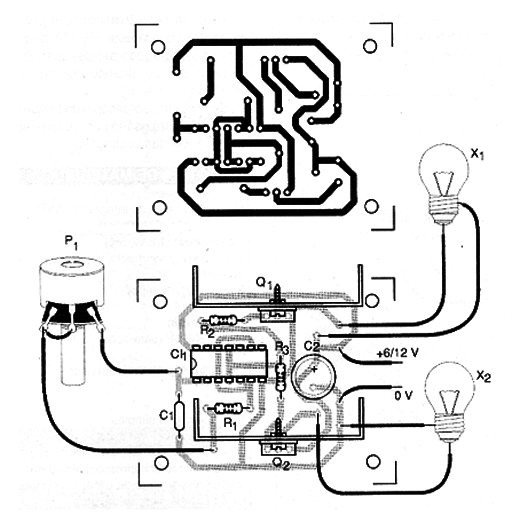 Figura 2 – Placa de circuito impresso para a montagem
Figura 2 – Placa de circuito impresso para a montagem