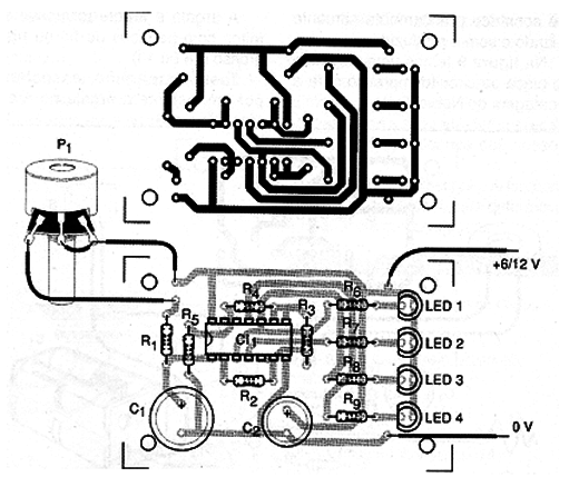 Figura 2 – Placa de circuito impresso para a montagem
Figura 2 – Placa de circuito impresso para a montagem