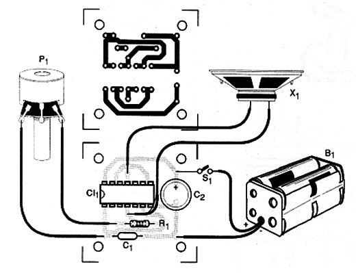 Figura 2 – Placa de circuito impresso para a montagem
Figura 2 – Placa de circuito impresso para a montagem