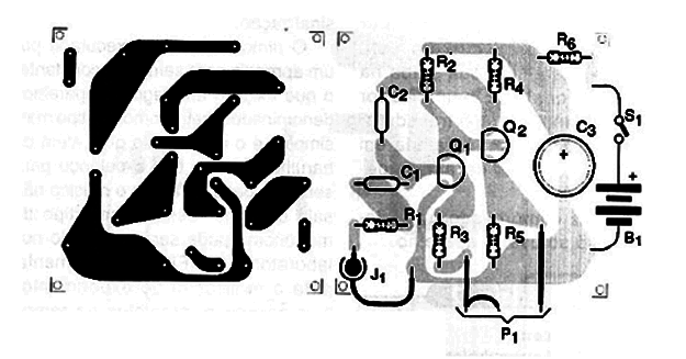 Figura 2 – Placa de circuito impresso para a montagem
Figura 2 – Placa de circuito impresso para a montagem
