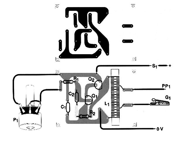 Figura 2 – Placa de circuito impresso para a montagem
Figura 2 – Placa de circuito impresso para a montagem
