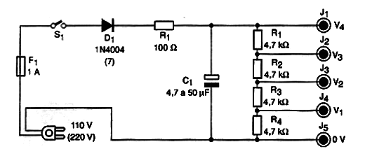 Figura 1 – Diagrama da fonte de alta tensão
Figura 1 – Diagrama da fonte de alta tensão